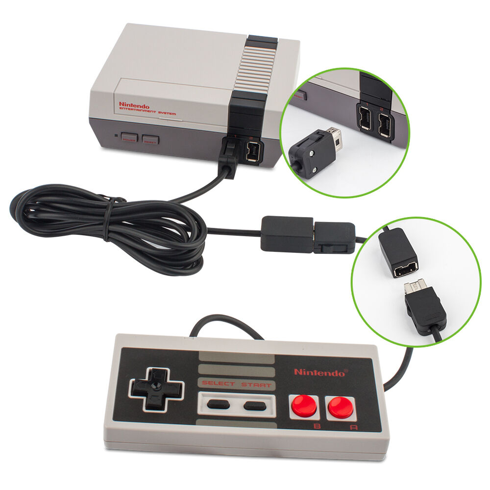 NES CLASSIC CONTROLLER EXTENSION CABLE (2M/6.56FT) - BLACK