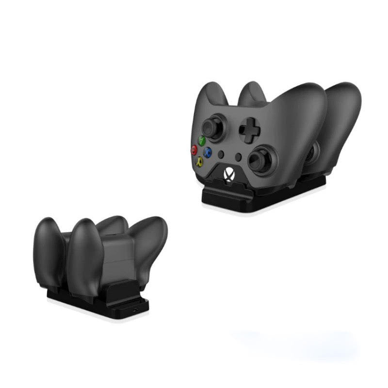 XBOX ONE GAME CONTROLLER DUAL BATTERY AND DUAL CHARGER - BLACK